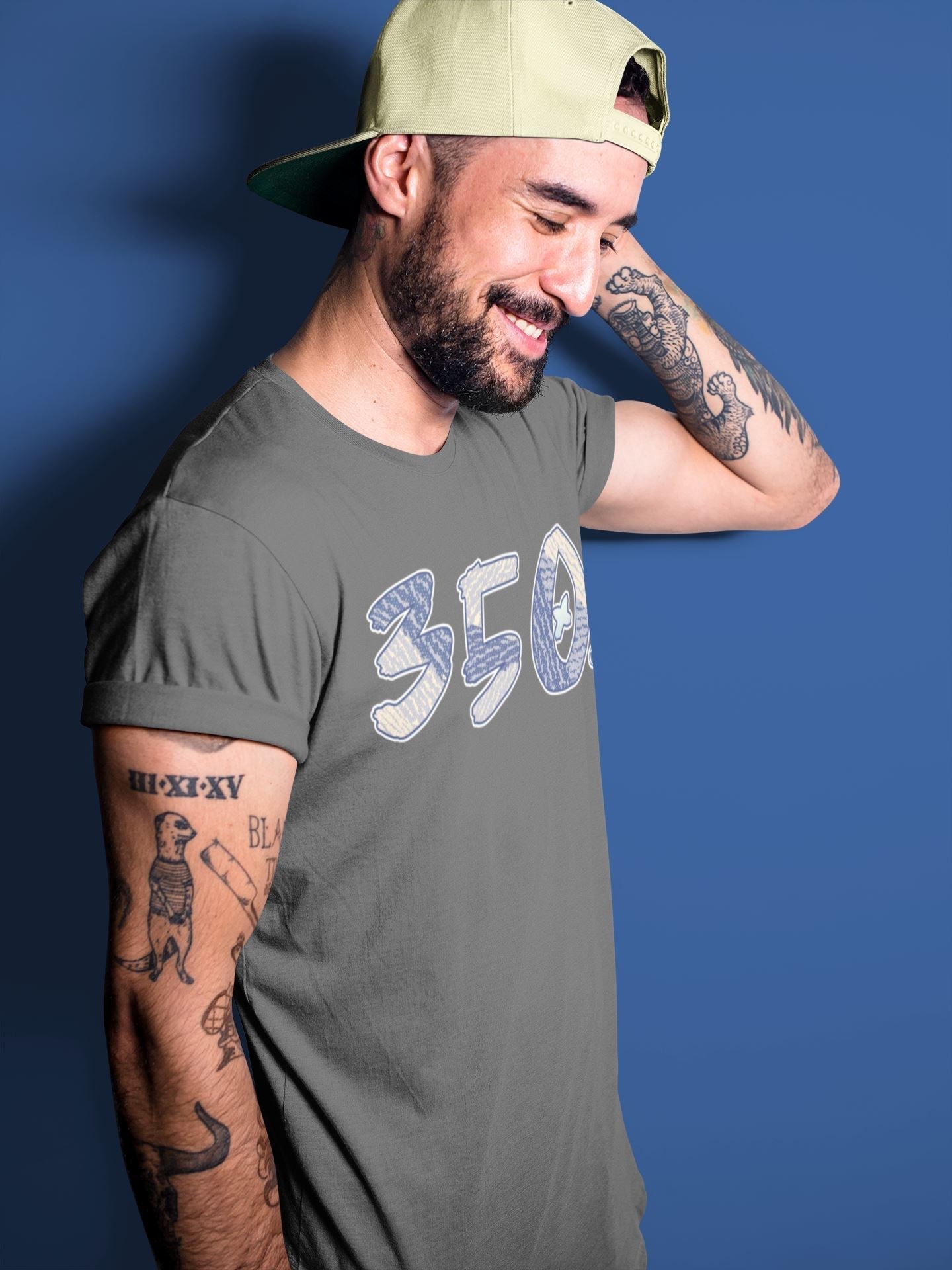 Number 350 Unisex Tops - Yeezy 350 MX Blue