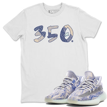 Number 350 Unisex Tops - Yeezy 350 MX Blue