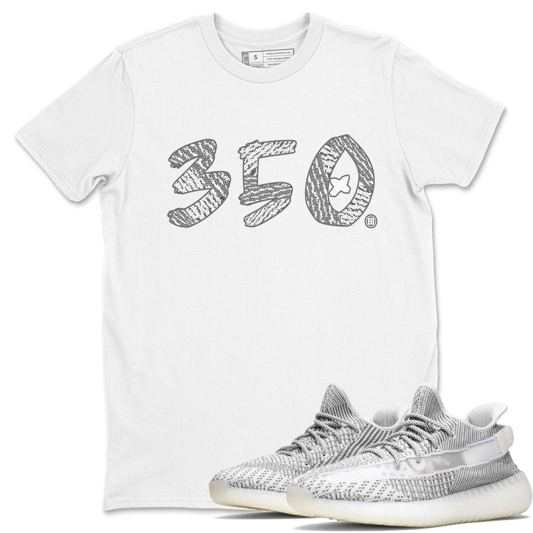 Number 350 Sneaker Tee - Yeezy 350 Static