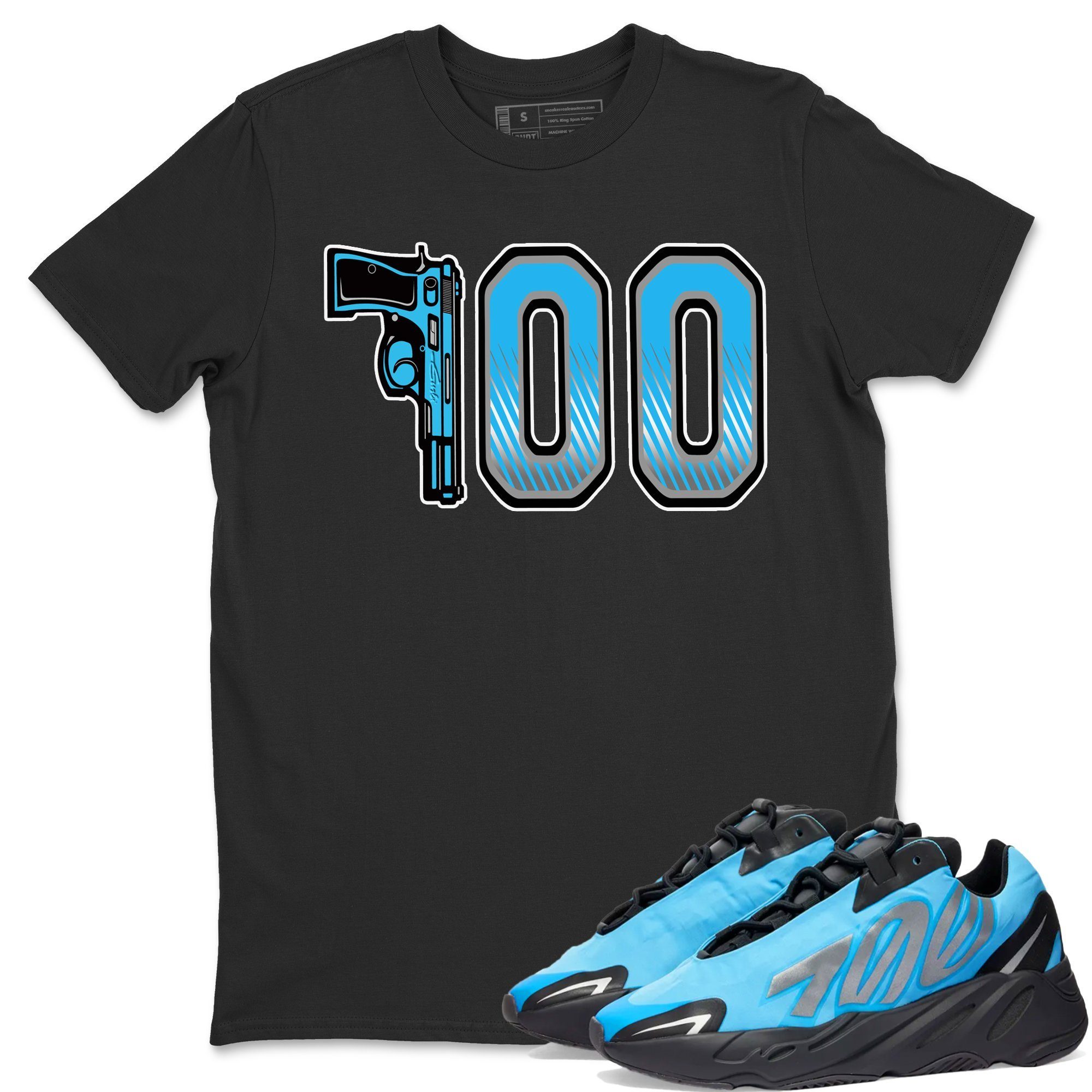 Number 700 Unisex Tops - Yeezy 700 Bright Cyan