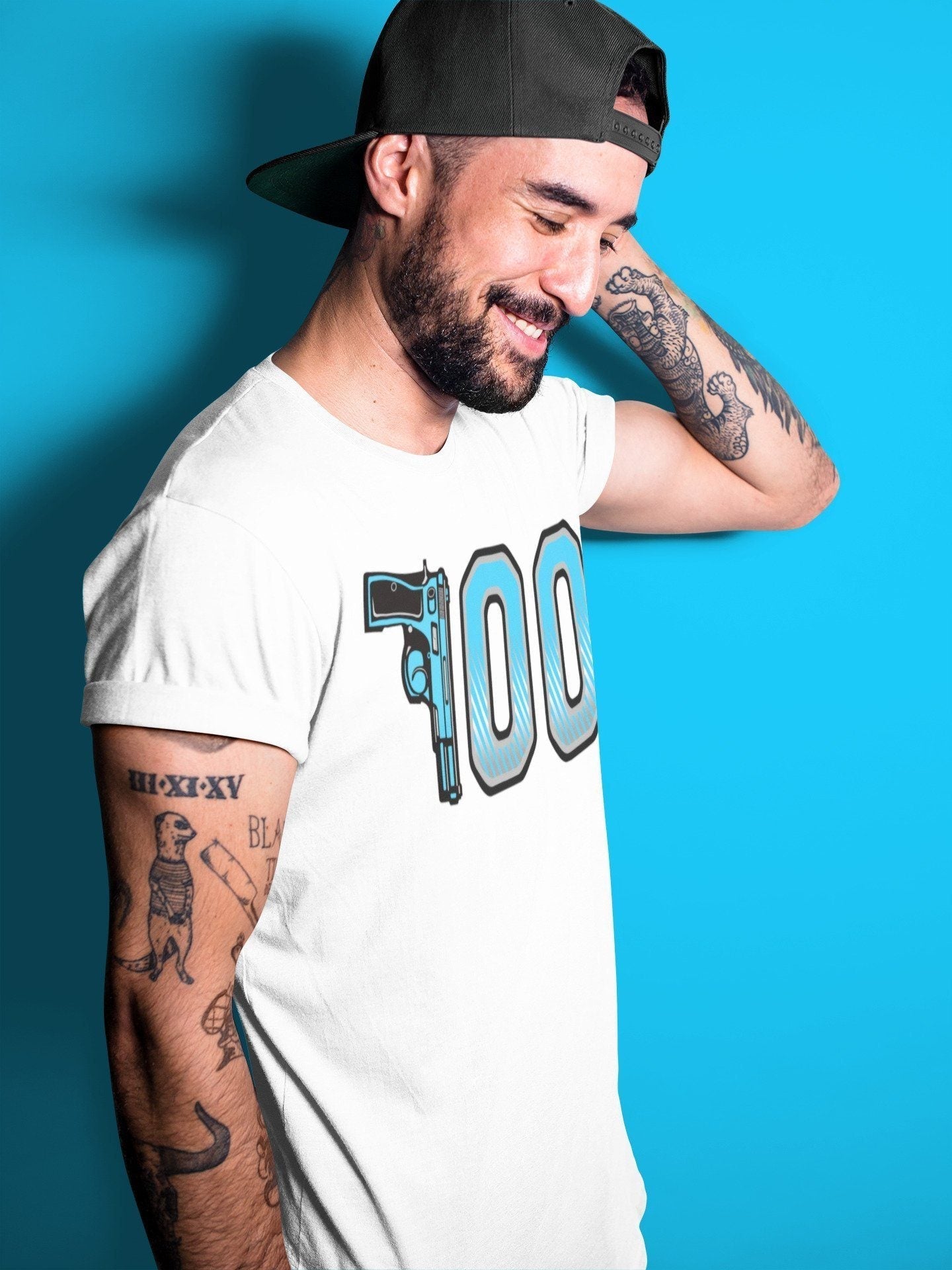 Number 700 Unisex Tops - Yeezy 700 Bright Cyan