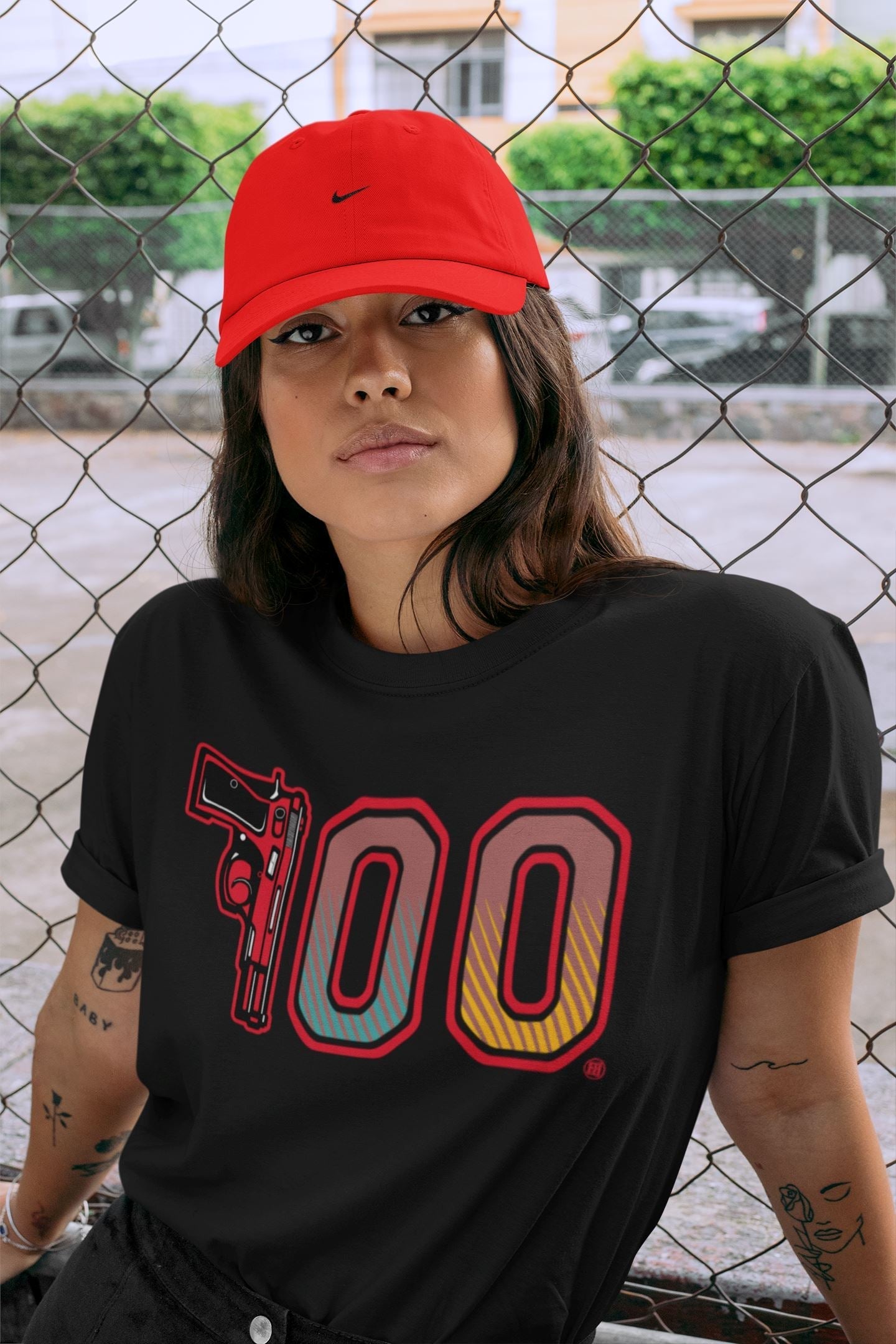 Number 700 Unisex Tops - Yeezy 700 Hi-Res Red