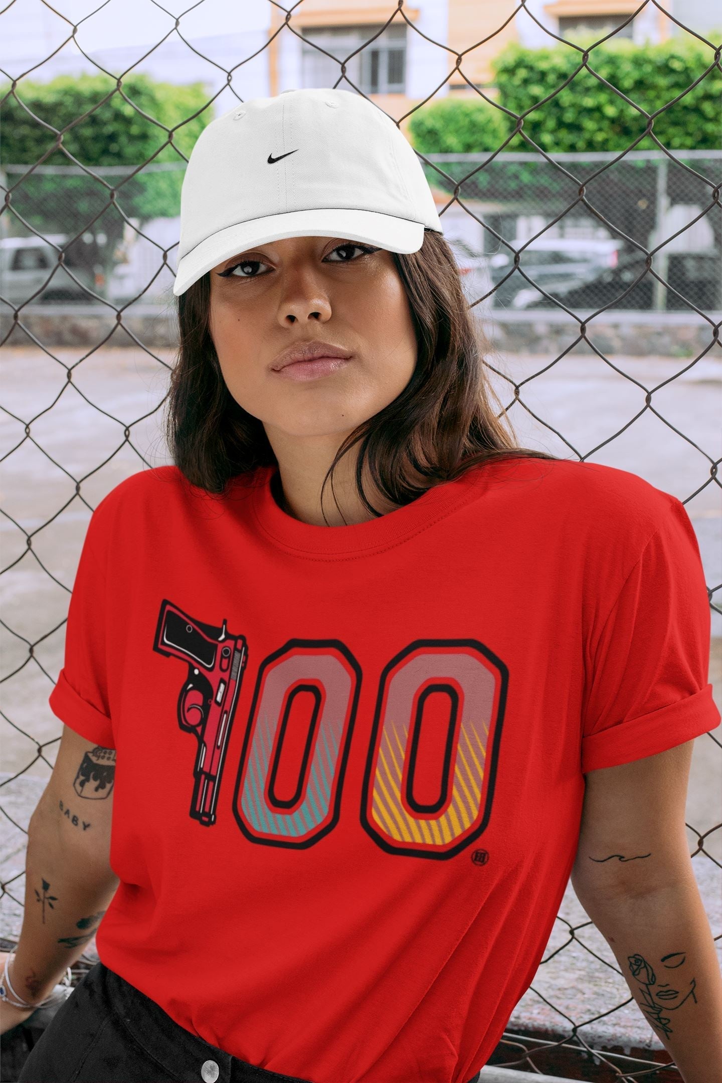 Number 700 Unisex Tops - Yeezy 700 Hi-Res Red