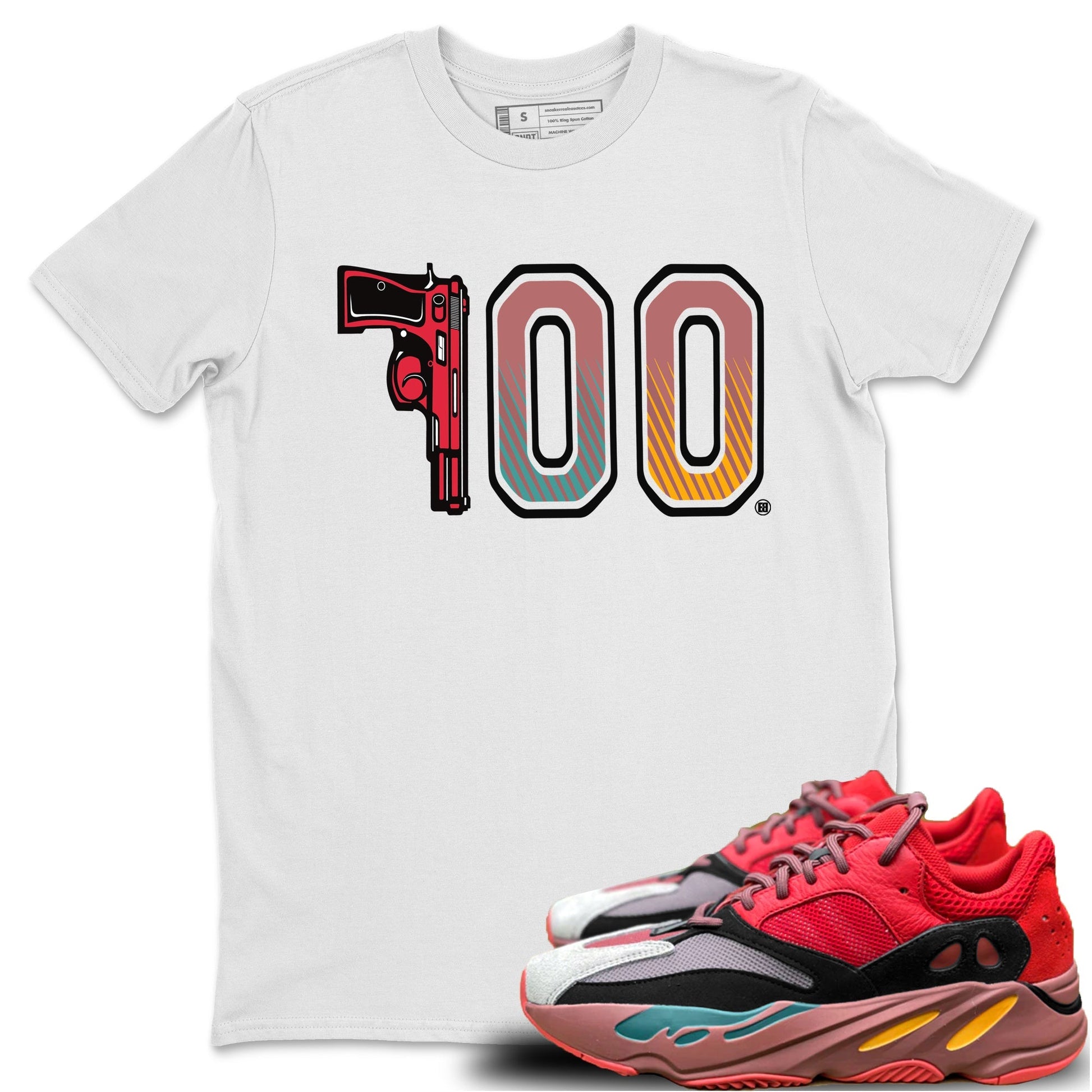 Number 700 Unisex Tops - Yeezy 700 Hi-Res Red
