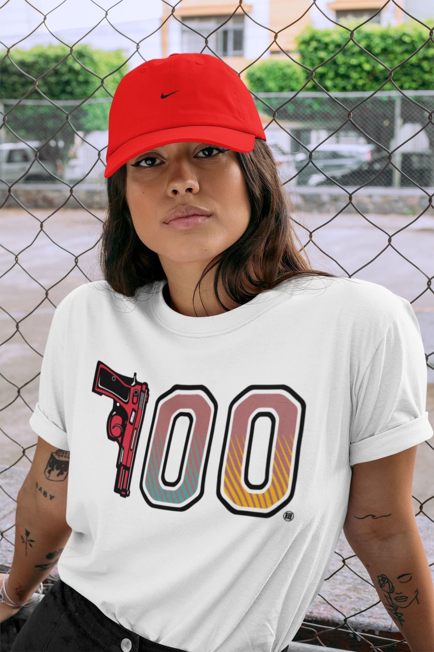 Number 700 Unisex Tops - Yeezy 700 Hi-Res Red
