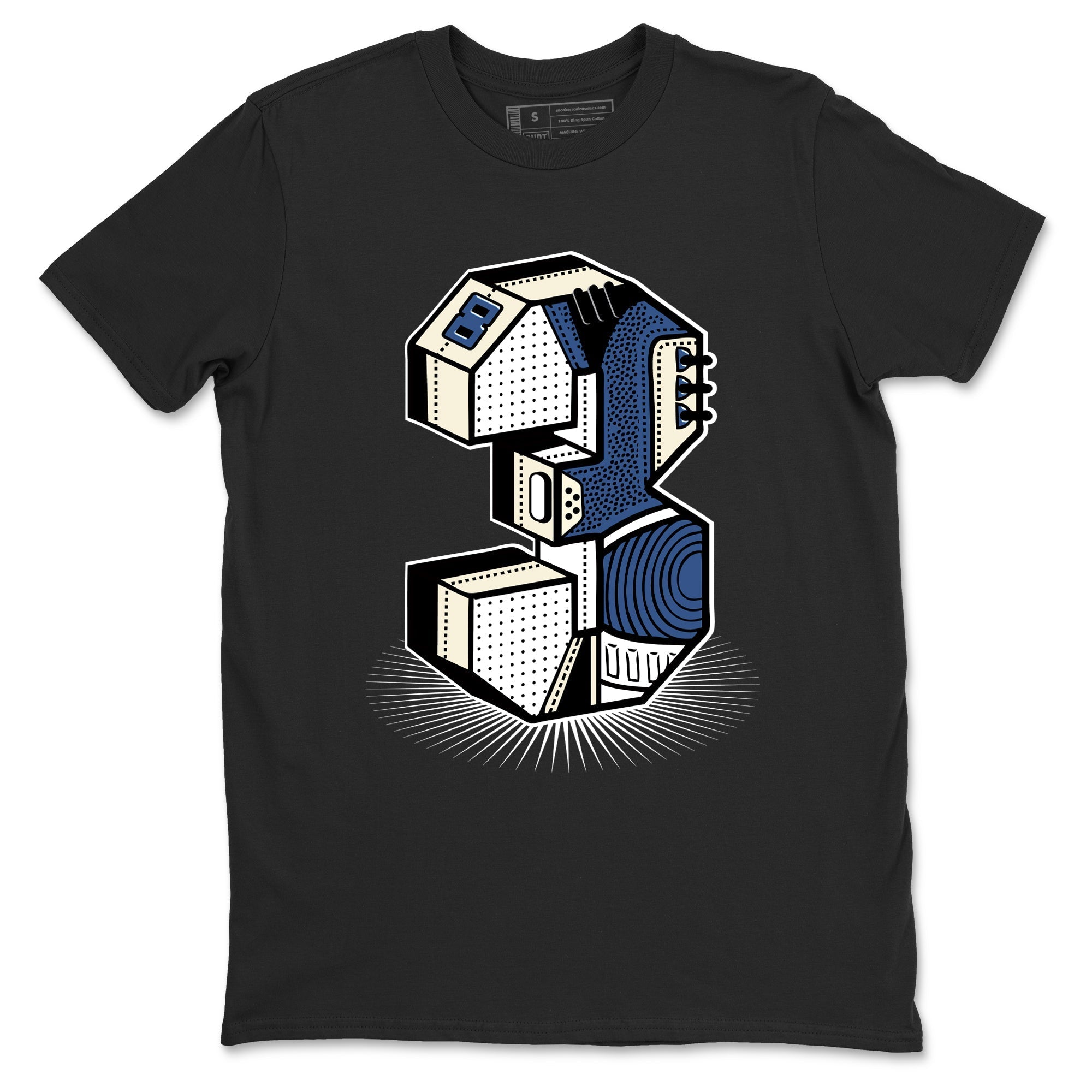 Number Statue Sneaker Tees - Air Jordan 3 A Ma Maniere x Diffused Blue