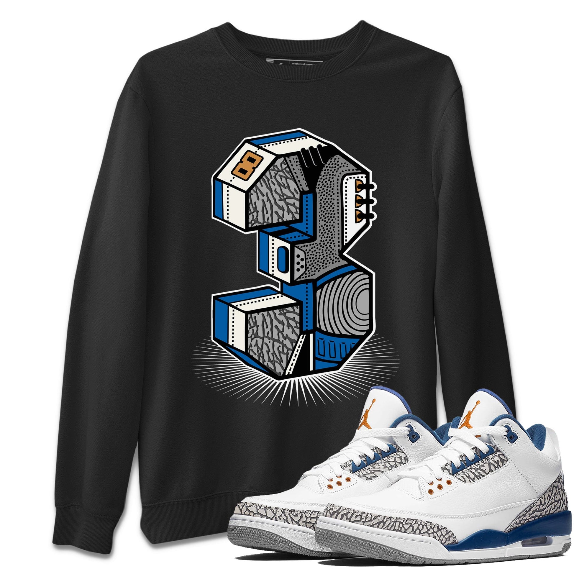 Number Statue Unisex Tops - Air Jordan 3 Wizards