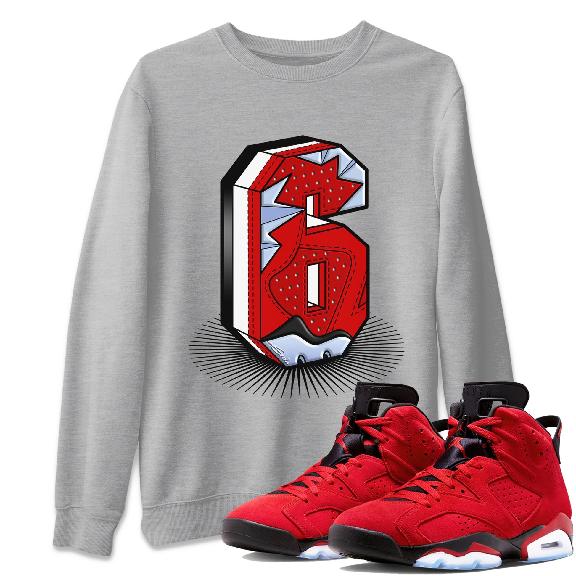 Number Statue Unisex Tops - Air Jordan 6 Toro Bravo