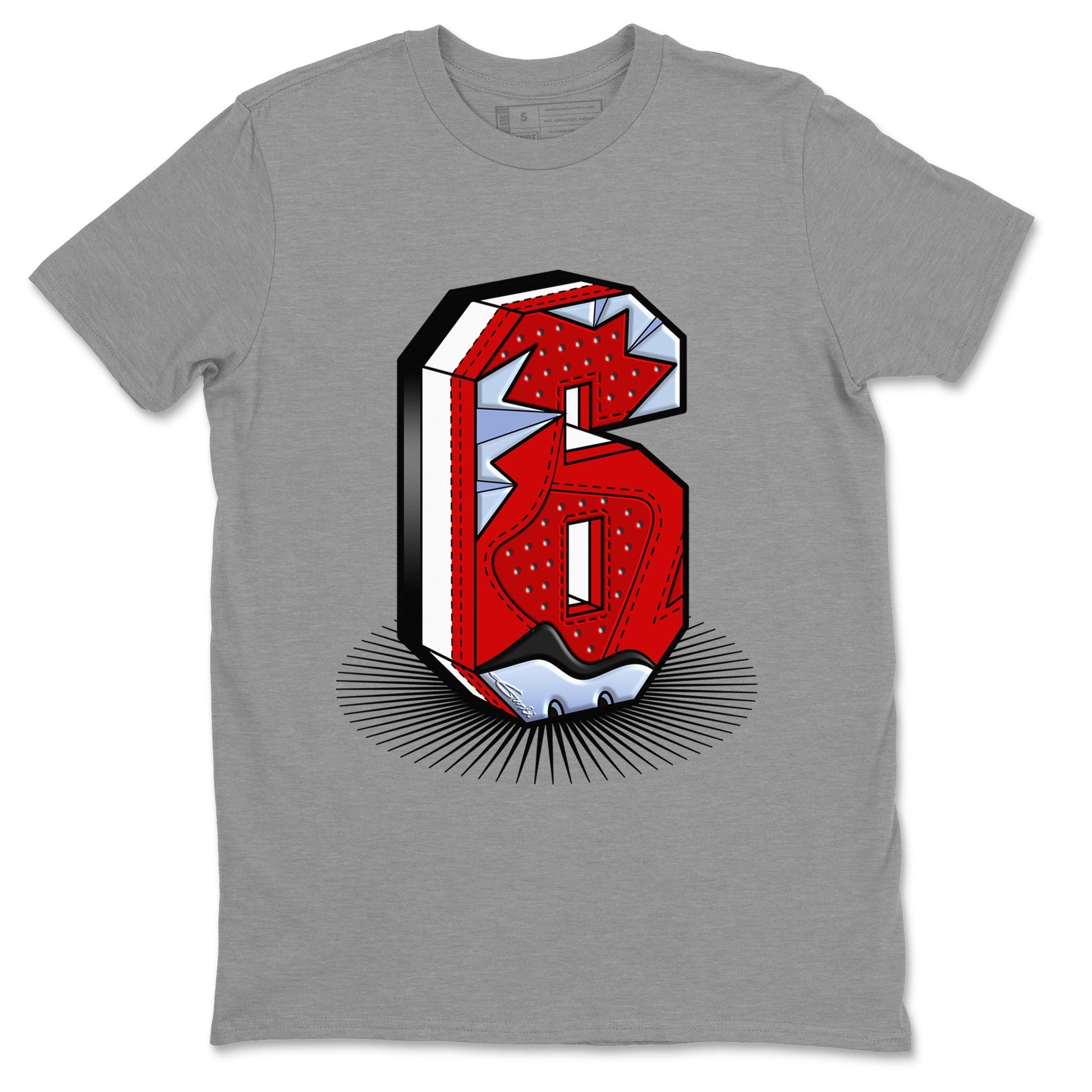 Number Statue Unisex Tops - Air Jordan 6 Toro Bravo