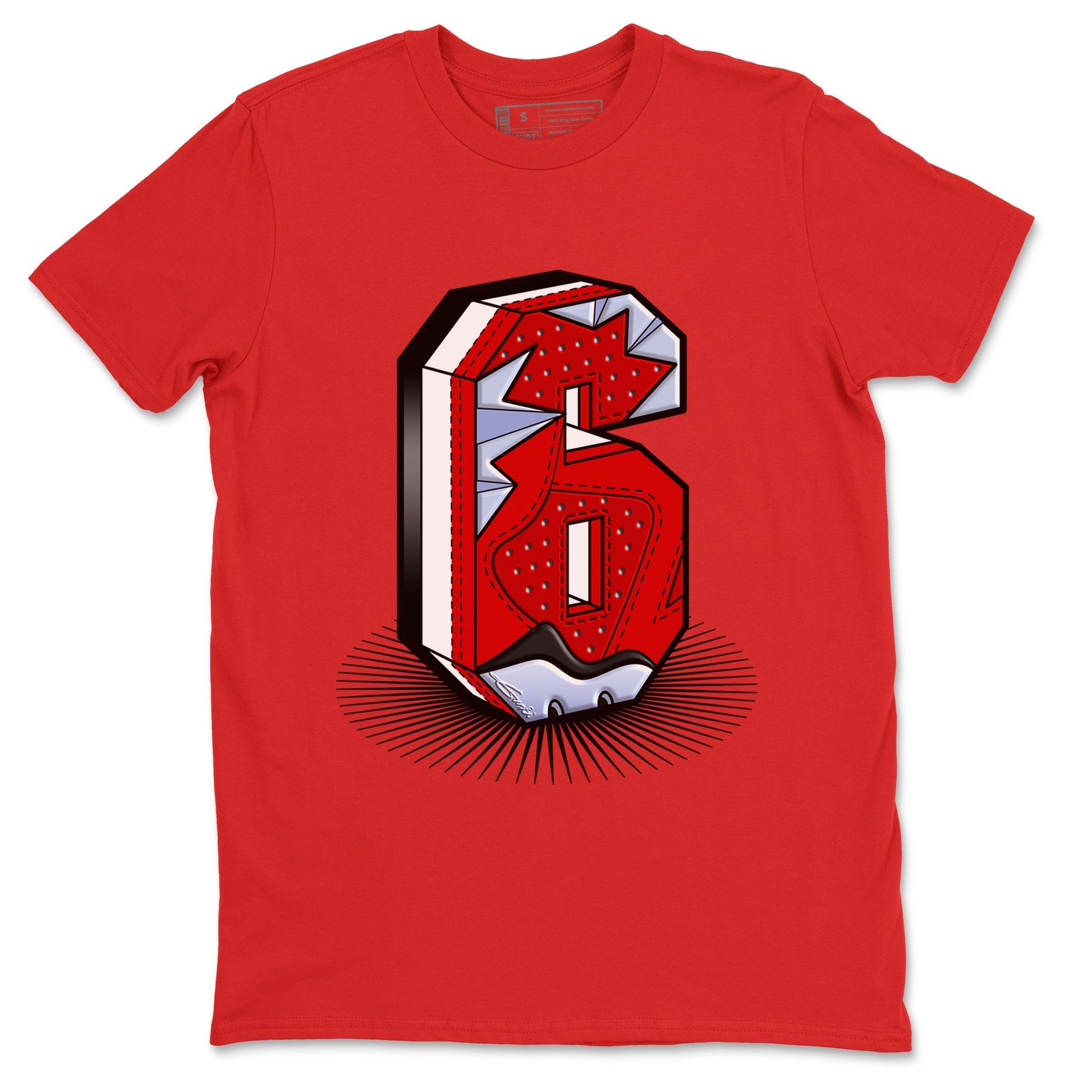 Number Statue Unisex Tops - Air Jordan 6 Toro Bravo