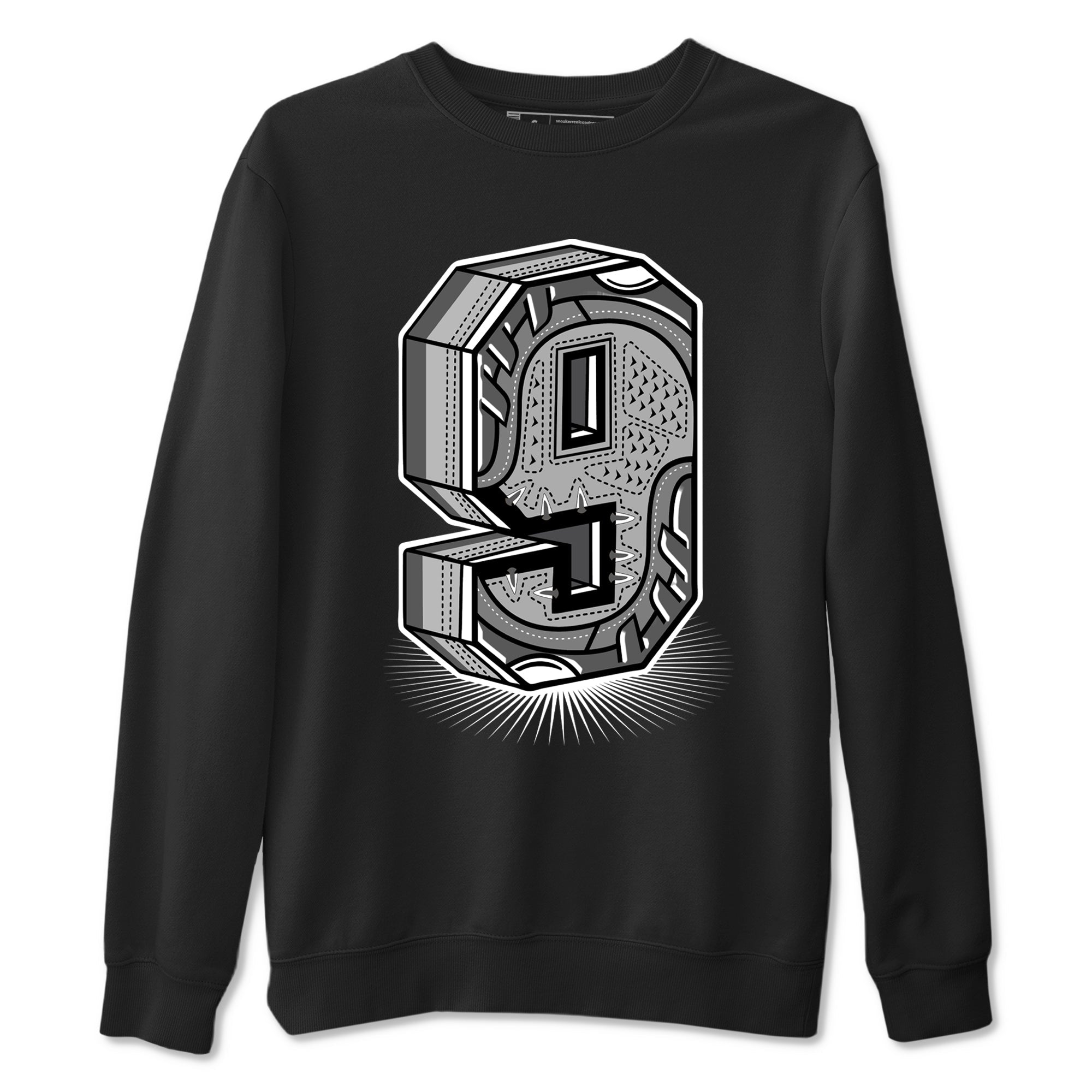 Number Statue Sneaker Tees - Air Jordan 9 Cool Grey