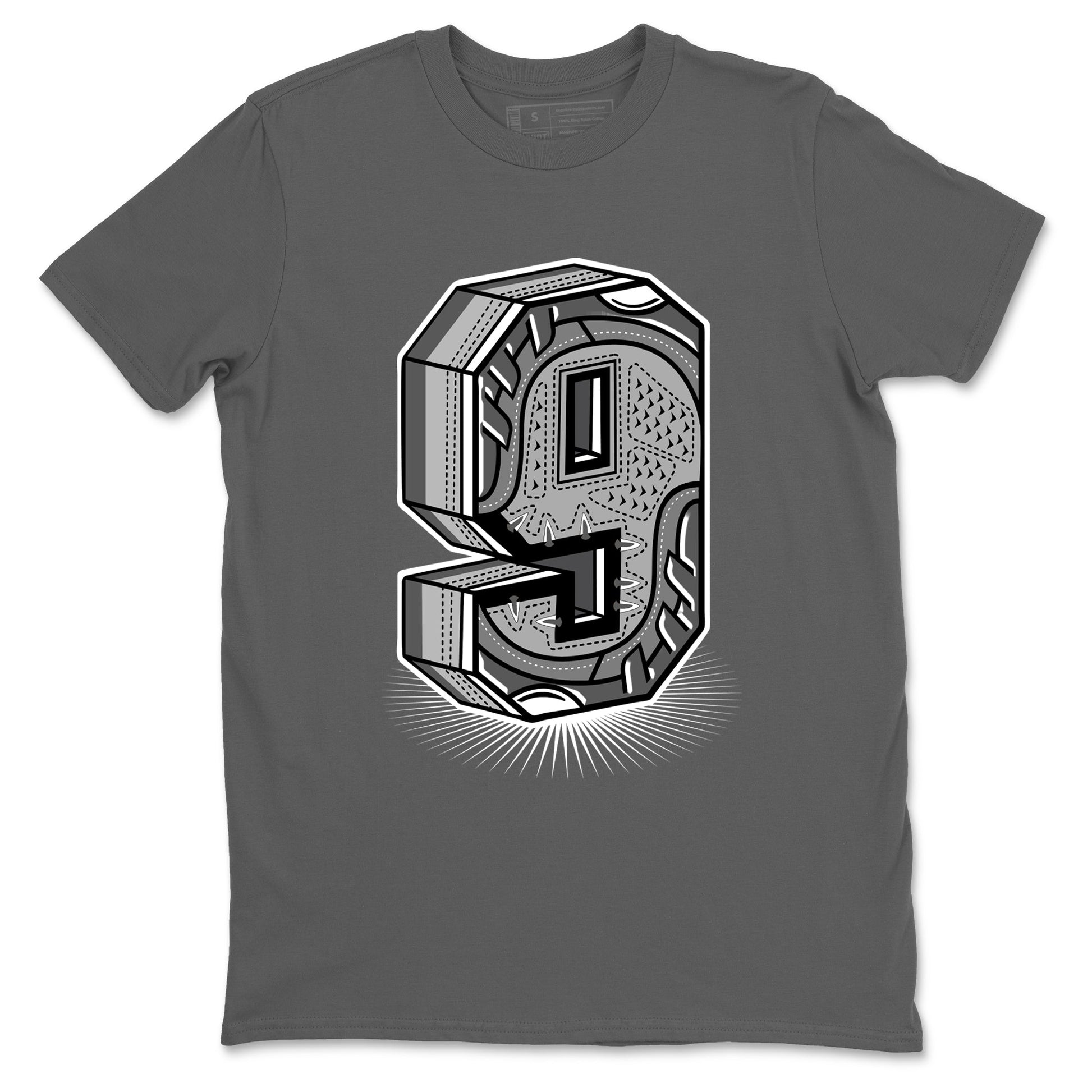 Number Statue Sneaker Tees - Air Jordan 9 Cool Grey