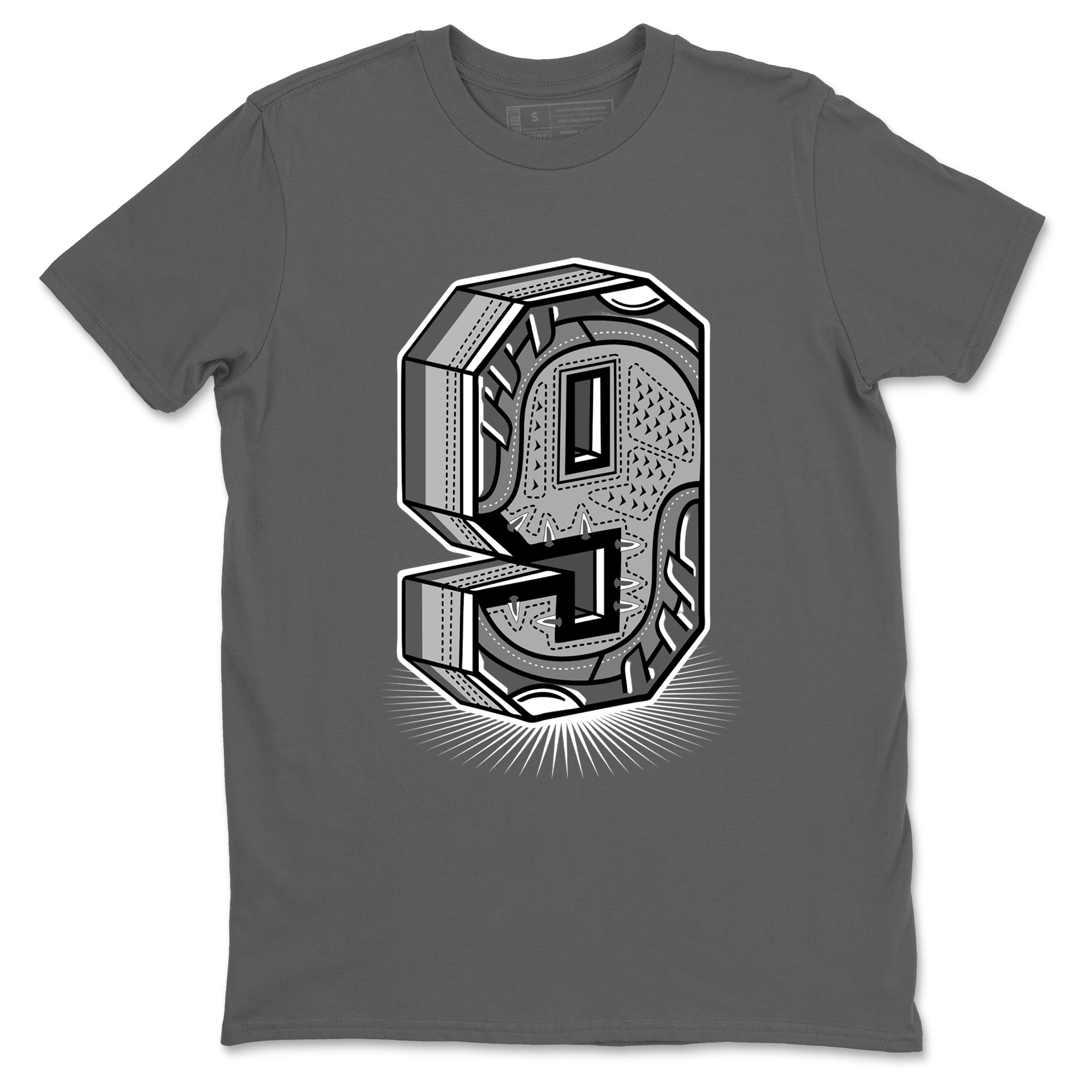 Number Statue Sneaker Tees - Air Jordan 9 Cool Grey