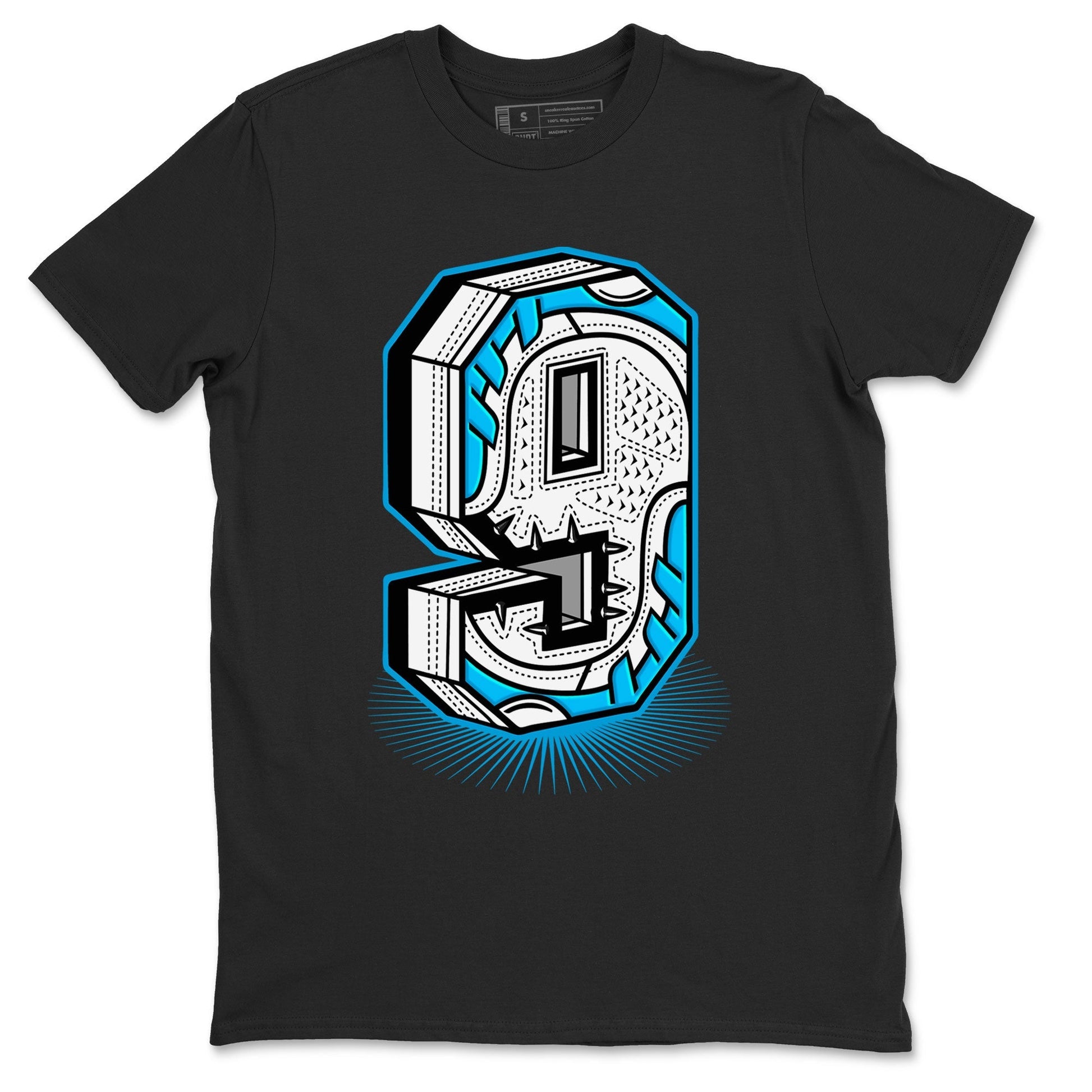 Number Statue Sneaker Tees - Air Jordan 9 Powder Blue