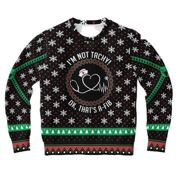 Nurse Dont Be Tachy Cardiac Funny Physician Assistant 3d Ugly Christmas Sweater ? Usalast
