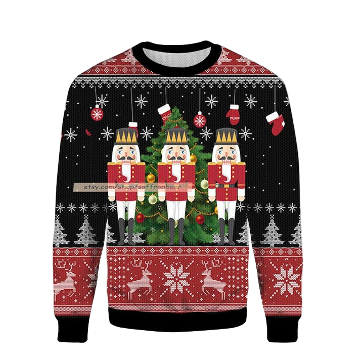 Nutcracker Christmas Tree Ugly 3D Sweater ? Usalast