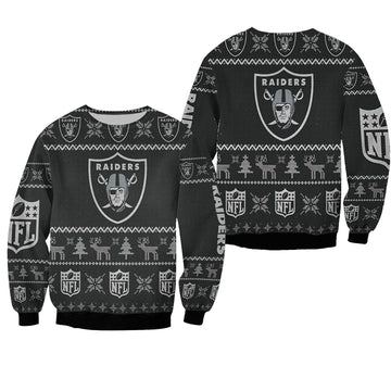 Oakland Raiders Ugly Sweater Christmas 3D Sweater ? Usalast