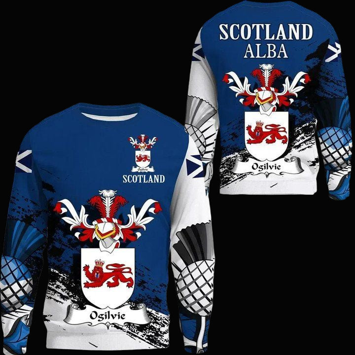 Ogilvie Scottish Family Crest Scotland Special Sweater A7 ? Usalast