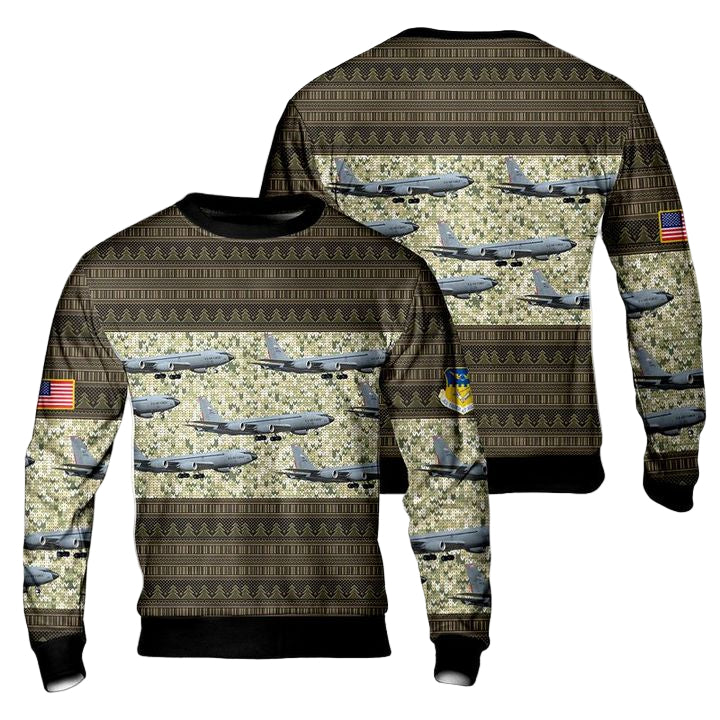 Ohio Air National Guard 121st Air Refueling Wing Boeing KC-135R Stratotanker 717-148 3D Sweater ? Usalast