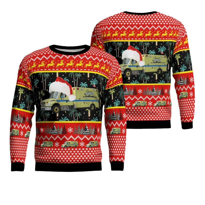 Ohio Cleveland EMS Christmas Sweater 3D ? Usalast