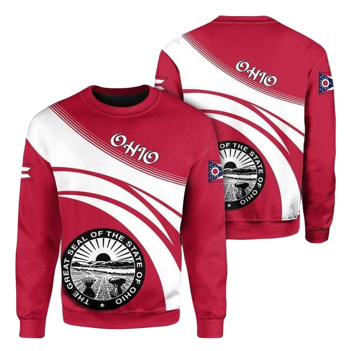 Ohio Coat Of Arms Sweater Cricket Style J5W ? Usalast