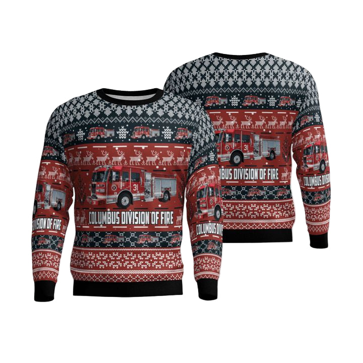 Ohio Columbus Division Of Fire Sweater 3D ? Usalast
