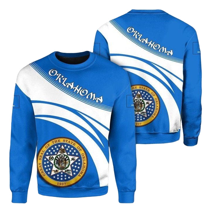 Oklahoma Coat Of Arms Sweater Cricket Style J5W ? Usalast
