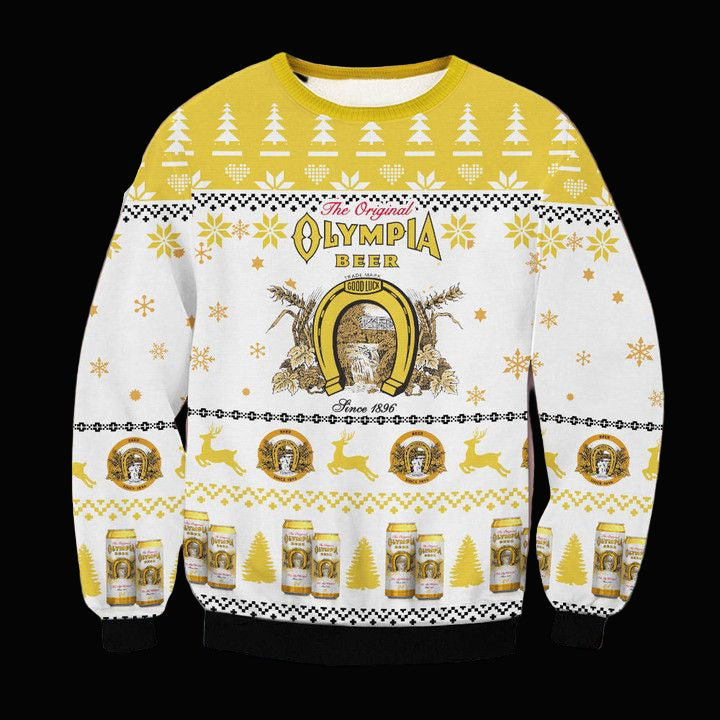 Olympia Beer Ugly Christmas Sweater 2022 ? Usalast