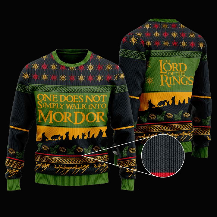 One Does Not Simply Walk Into Mordor Christmas Sweater ? Usalast