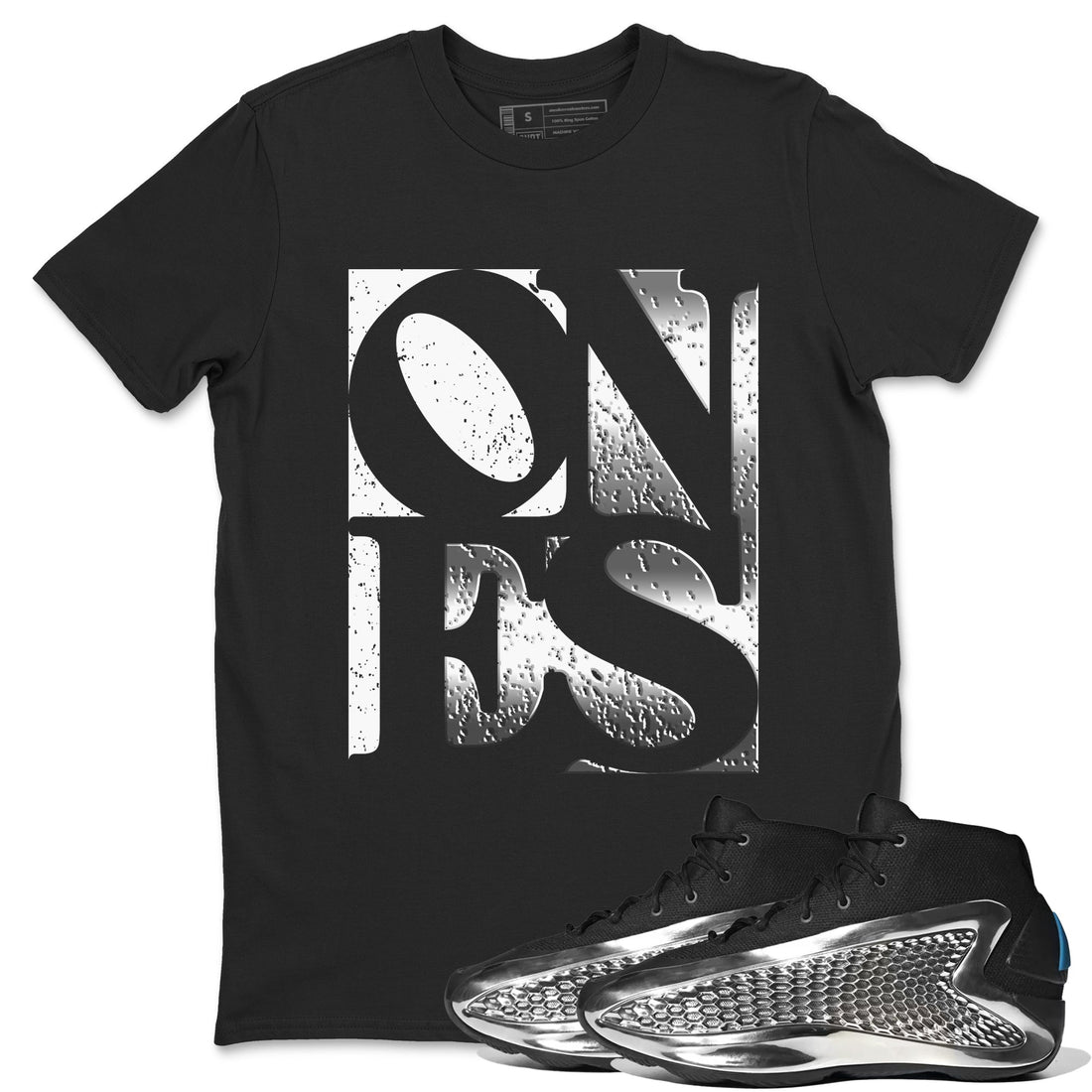 Ones Sneaker Tees - AE 1 Silver Metallic