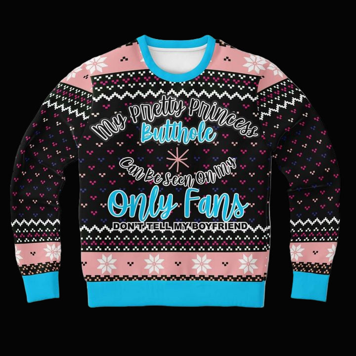 Only Princess Funny Meme 2022 Design 3d Ugly Christmas Sweater ? Usalast