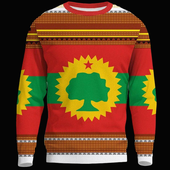 Oromo Sweater Oromo Flag Maps Culture Pattern A24 ? Usalast