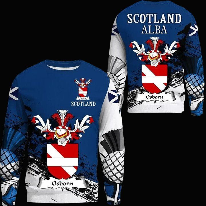 Osborn Scottish Family Crest Scotland Special Sweater A7 ? Usalast