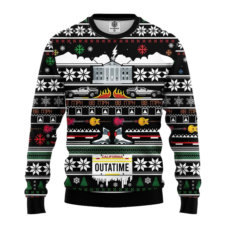 Outatime Ugly Christmas Sweater Amazing Gift Idea Thanksgiving Gift ? Usalast