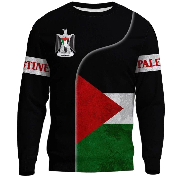 Palestine Flag Sweater ? Coat Of Arms A31 ? Usalast
