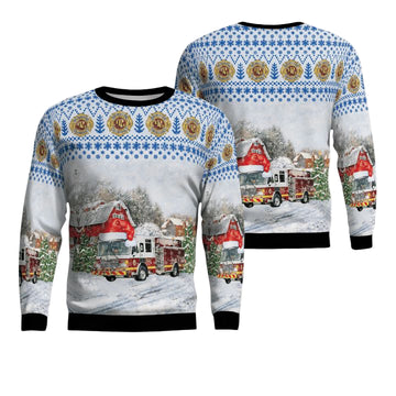 Palmerton Pennsylvania Palmerton Fire Department Christmas Sweater 3D ? Usalast