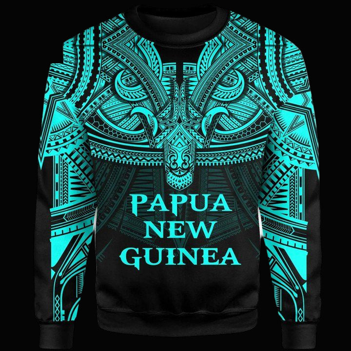 Papua New Guinea Blue Sweater Polynesian A15 ? Usalast