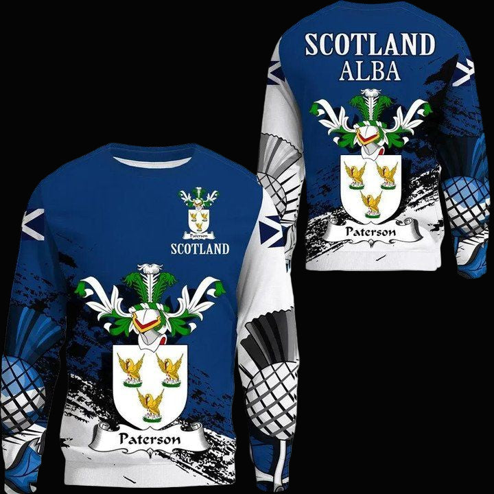 Paterson Scottish Family Crest Scotland Special Sweater A7 ? Usalast