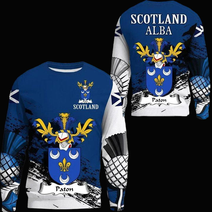 Paton Scottish Family Crest Scotland Special Sweater A7 ? Usalast