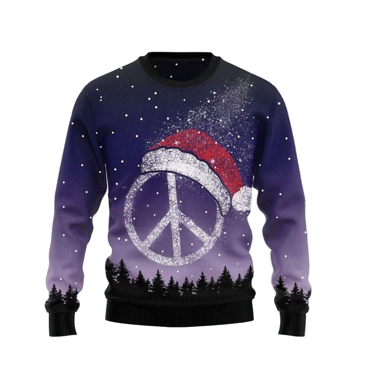 Peace Hippie Ugly Christmas Sweater 2022 ? Usalast