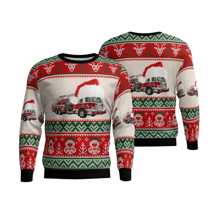 Pebble Beach Community Services District CAL FIRE Christmas AOP Sweater ? Usalast