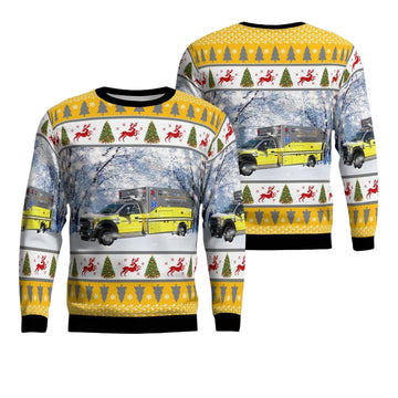Pembroke New Hampshire Tri-Town Emergency Medical Service Christmas Sweater 3D ? Usalast