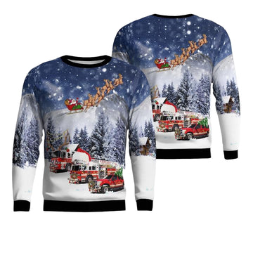 Penfield New York Penfield Fire Company Christmas Sweater 3D ? Usalast