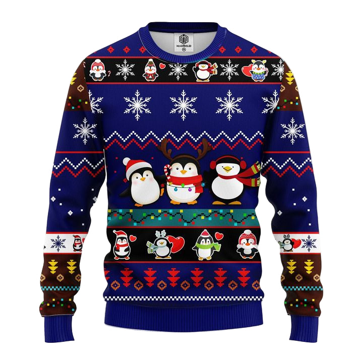 Penguins Cute Noel Mc Ugly Christmas Blue 1 Amazing Gift Idea Thanksgiving Gift ? Usalast