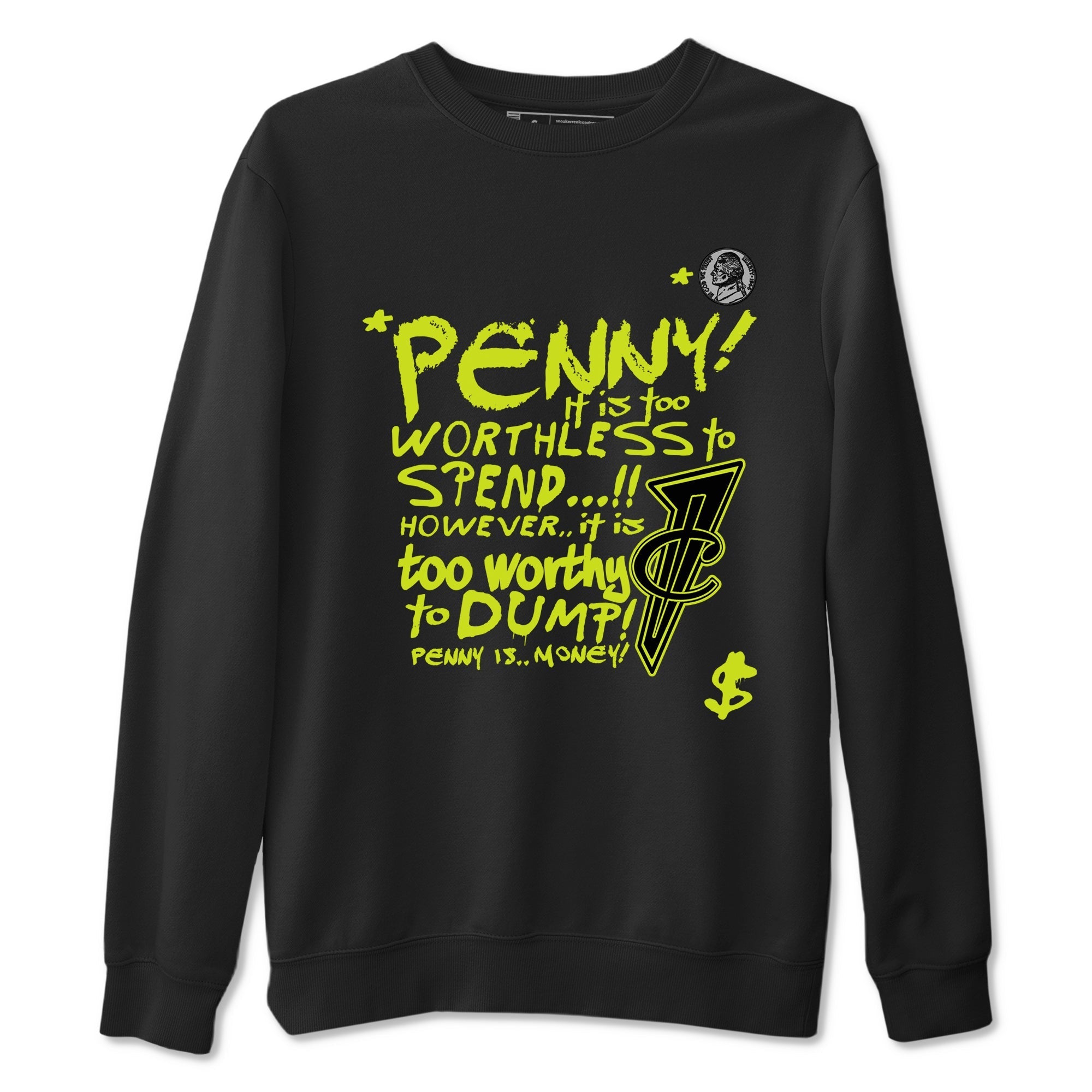 Penny Is Sneaker Tees - Air Foamposite One Black Volt