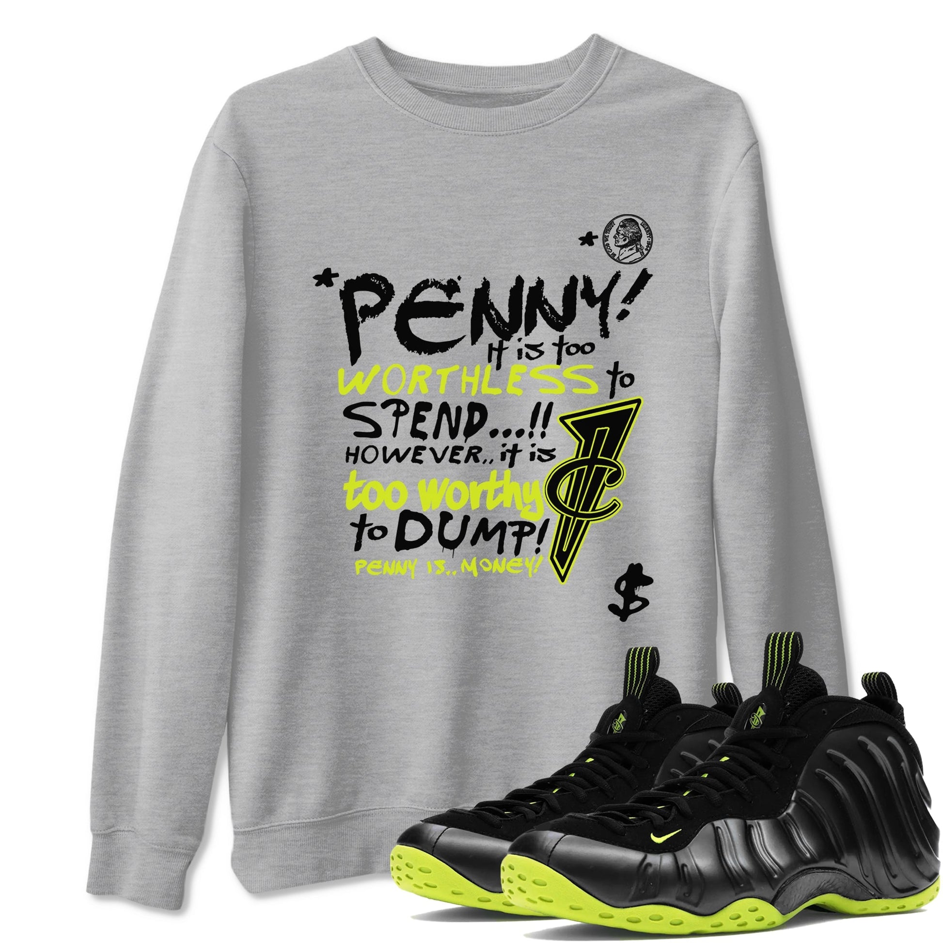 Penny Is Sneaker Tees - Air Foamposite One Black Volt