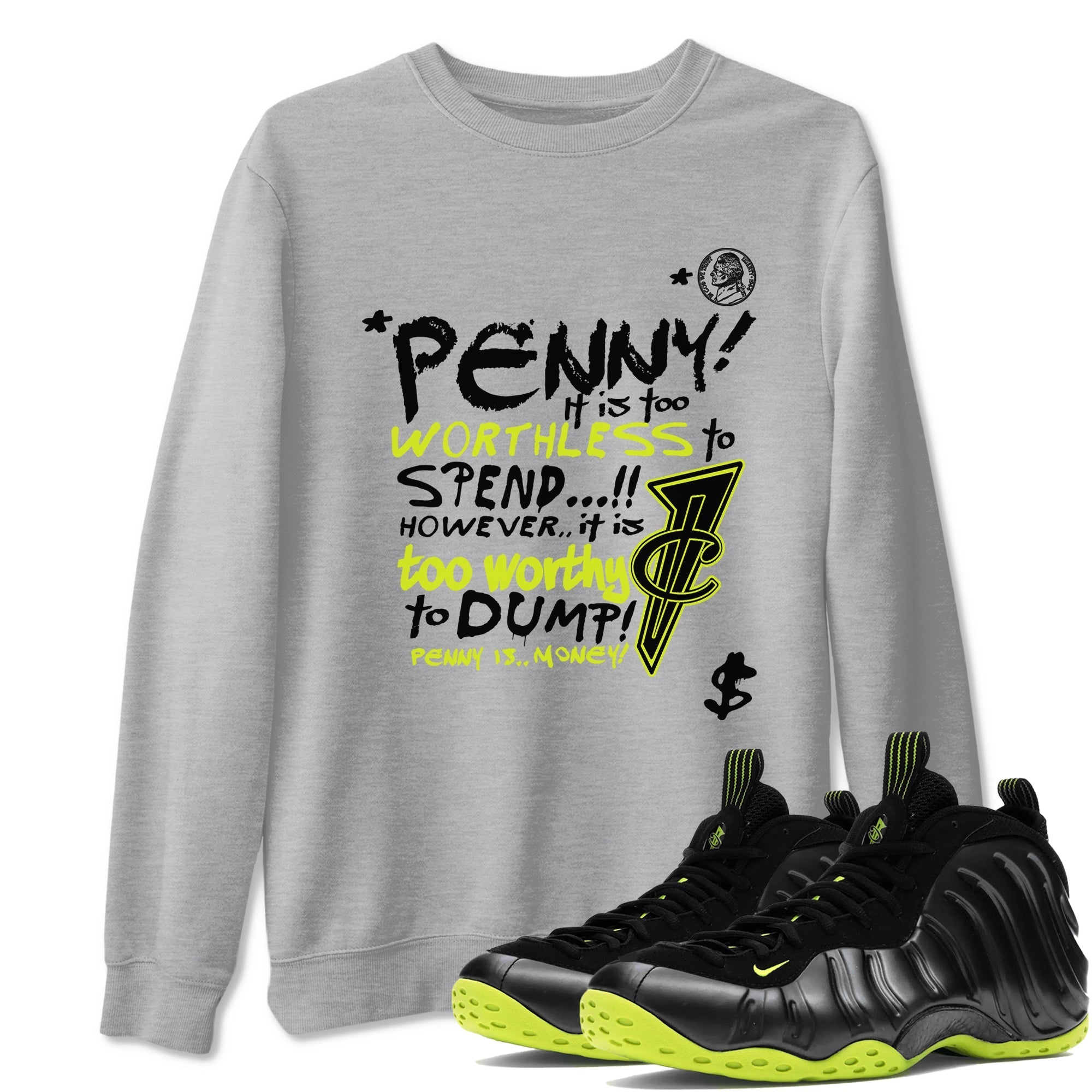 Penny Is Sneaker Tees - Air Foamposite One Black Volt