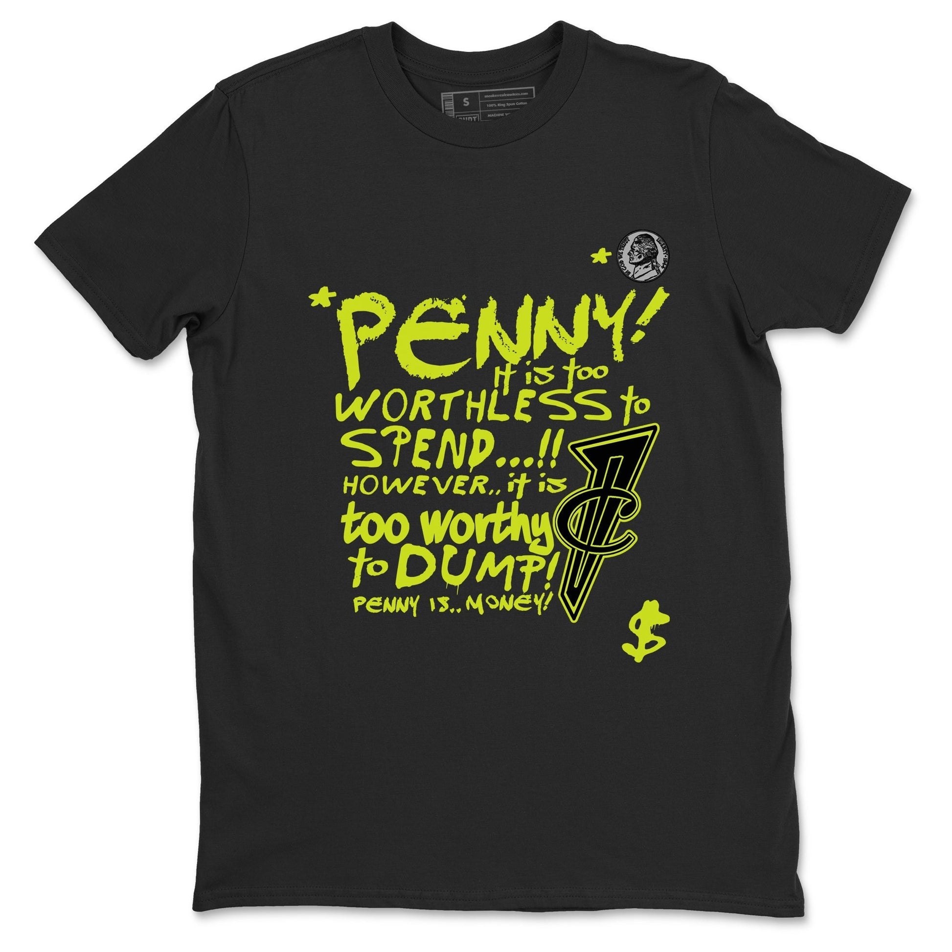 Penny Is Sneaker Tees - Air Foamposite One Black Volt