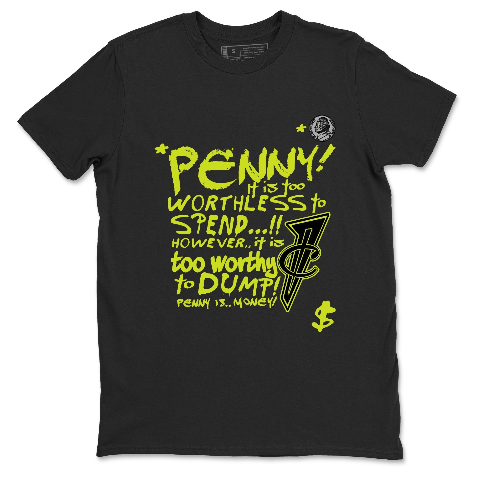 Penny Is Sneaker Tees - Air Foamposite One Black Volt