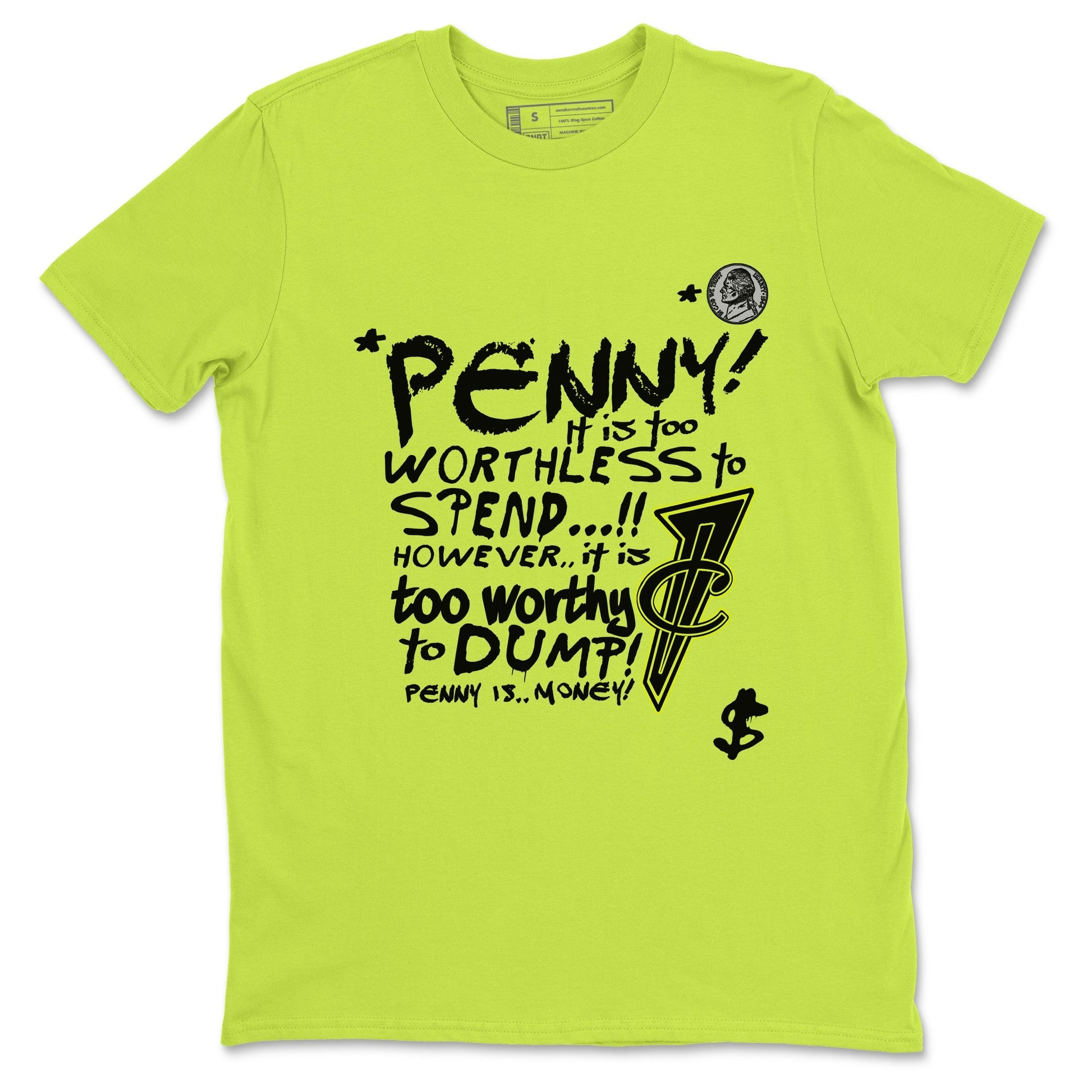Penny Is Sneaker Tees - Air Foamposite One Black Volt